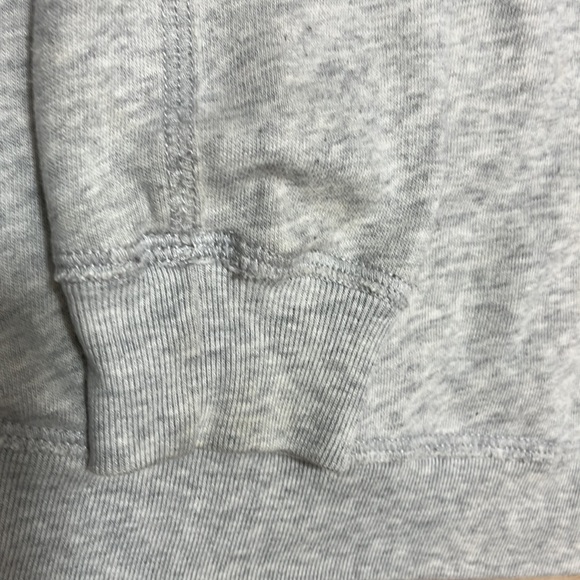 Abercrombie & Fitch Heather Gray Sweatshirt with Gold and Silver Sequin Logo XS - Picture 10 of 11